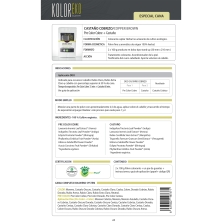 KOLOREKO Tinte natural dúo CASTAÑO COBRIZO - especial canas - pre color COBRE + tinte CASTAÑO