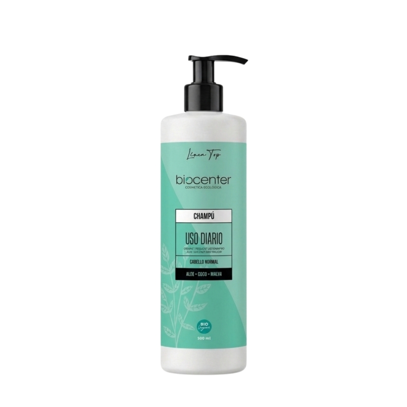 Champú natural uso diario Biocenter 500 ml para todo tipo de cabello