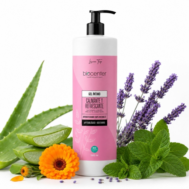 Gel íntimo natural calmante y refrescante Biocenter 500 ml ecológico